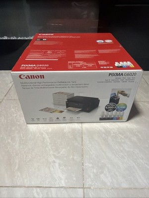 Canon Pixma MegaTank G6020 Wireless All-in-One Inkjet Printer Black