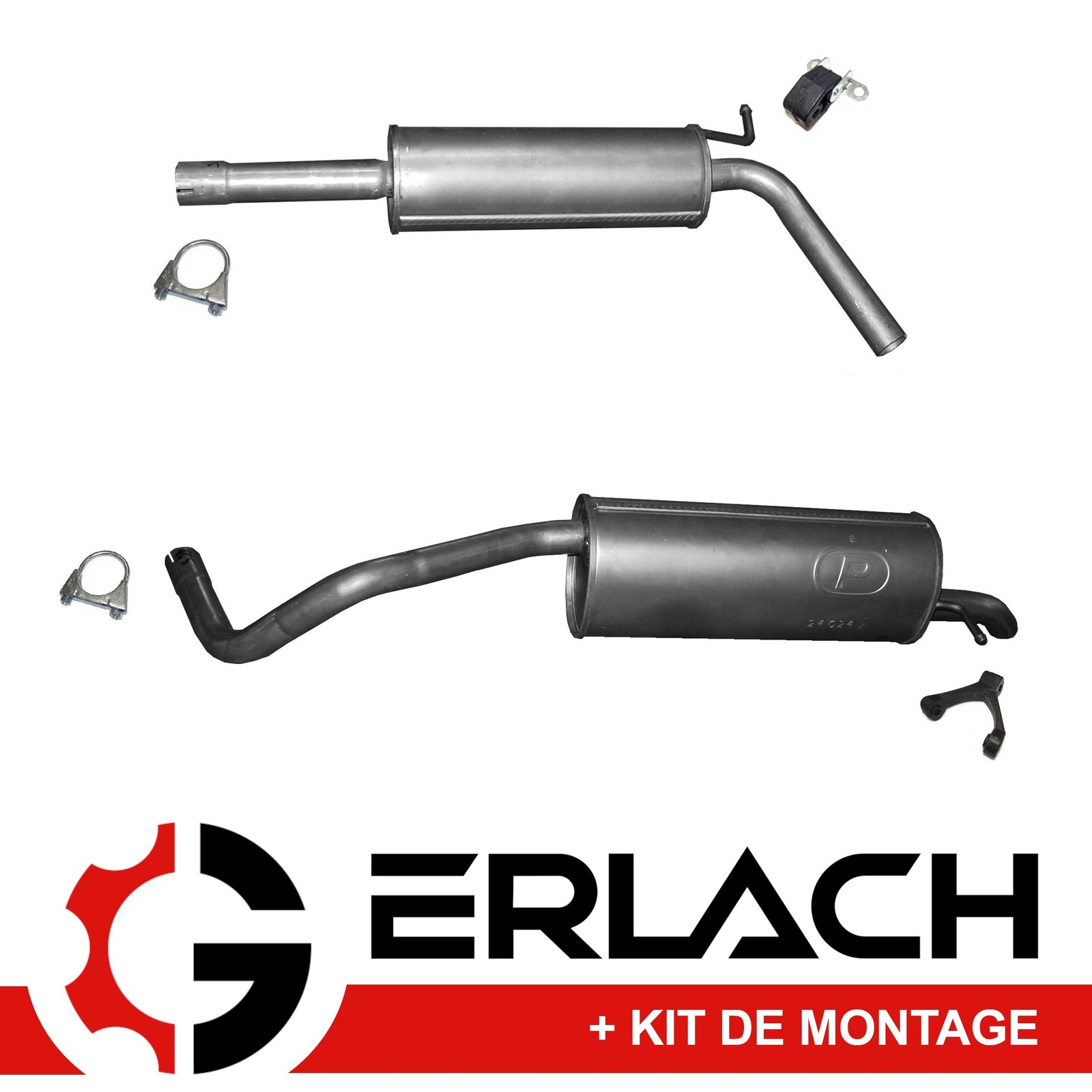 Silencieux d'échappement pour Skoda Fabia 1.0 TSI, pièce n° 9661