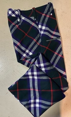 NWT $2850 Burberry Men s Check Wool Pants Green/Blue/Red 36 US ( 52 Eu ) Italy