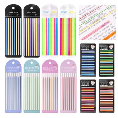 2480 Sheets Transparent Highlighter Tape Removable Sticky Tabs Highlighter St...