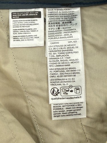 Levi's Men XX Cargo Standard Taper Fit Lightweight Stretch Pants 31x32 Blue NWT - Picture 15 of 18