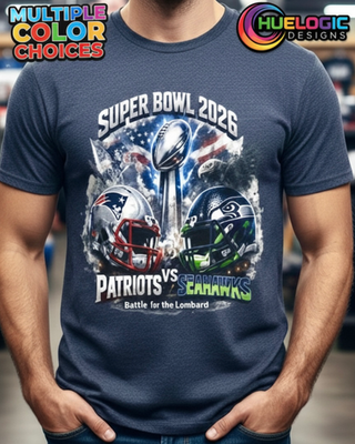 #ad #ad 2026 Patriots vs Seahawks Super Bowl Shirt New England Seattle Football T Shirt $18.99
