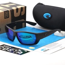 Costa del Mar Tuna Alley black frame/green Lenses POLYCARBONATE (580P)