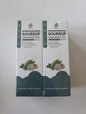 Pack Of 2 iMATCHME SOURSOP Liquid Drops 500mg Vegan Supplement/2 Fl. Oz. 