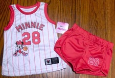 DISNEY MINNIE AUTHENTIC TODDLERS GIRLS BRAND NEW ORIGINAL 2Pc SET Size 18M, NWT