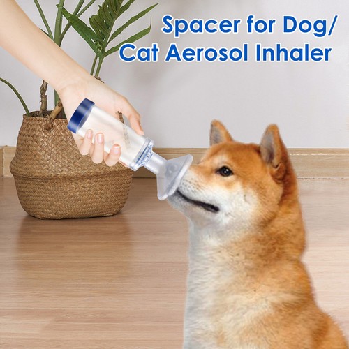 Free-Space Cat Dog Inhaler Spacer Feline Cannie Aerosol Chamber Breathe Comfort - Picture 6 of 12