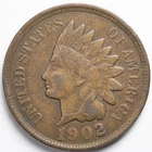 1902 Extremely Fine (XF/EF) Indian Head Penny Cent