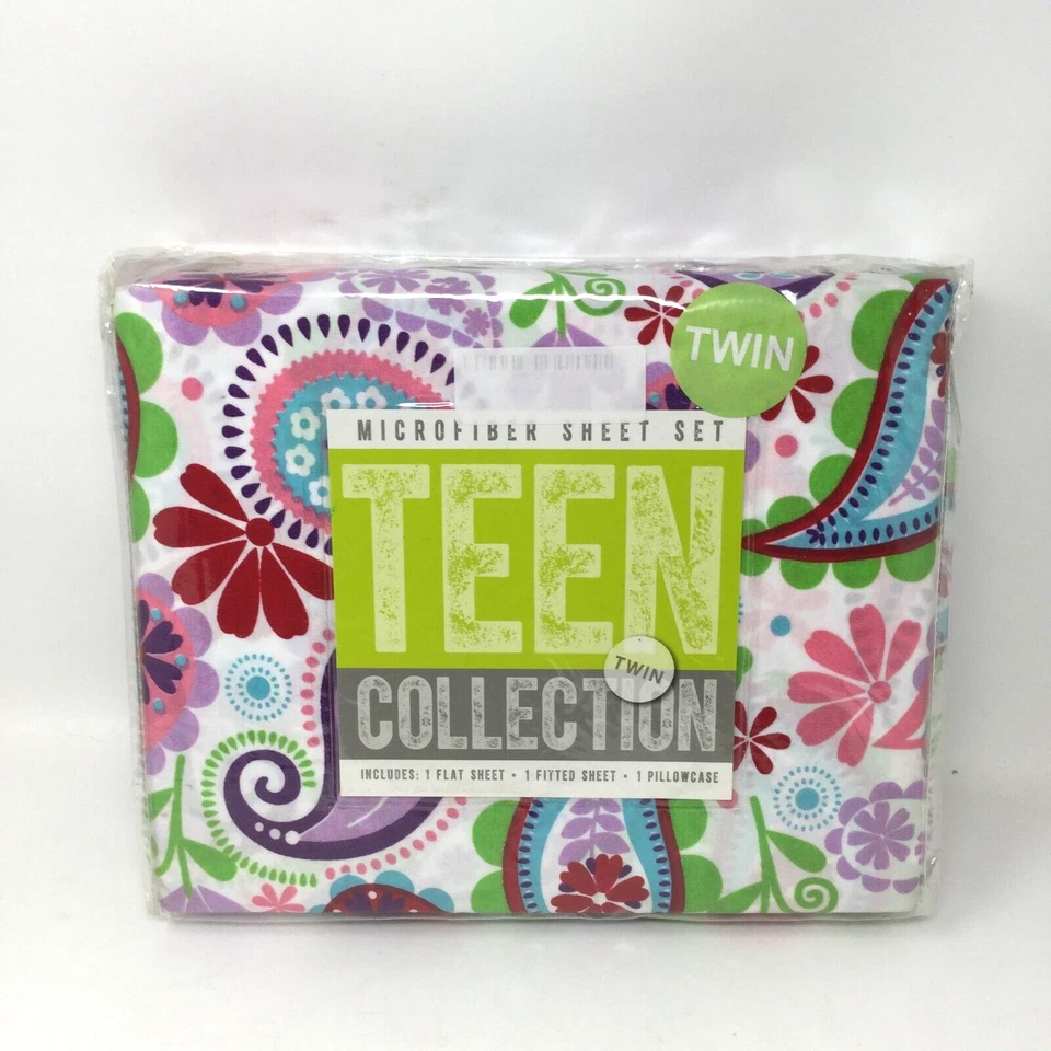 JUEGO DE SÁBANAS DOBLES Paisley Floral Multicolor de Mytex Foto 4 de 4