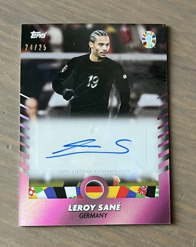 TOPPS “I Am Jose Mourinho” EURO 2024 Card Leroy Sane Autograph Auto /25