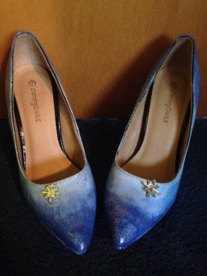 Elsa Inspired Shoes - Ice Queen - Disney Frozen  Women SIZE 7 US Costume Cosplay