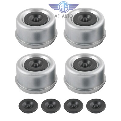 4Pcs 2.44'' Dexter EZ Lube Rubber Plug Dust Cap Grease Cover Trailer Axle Hub