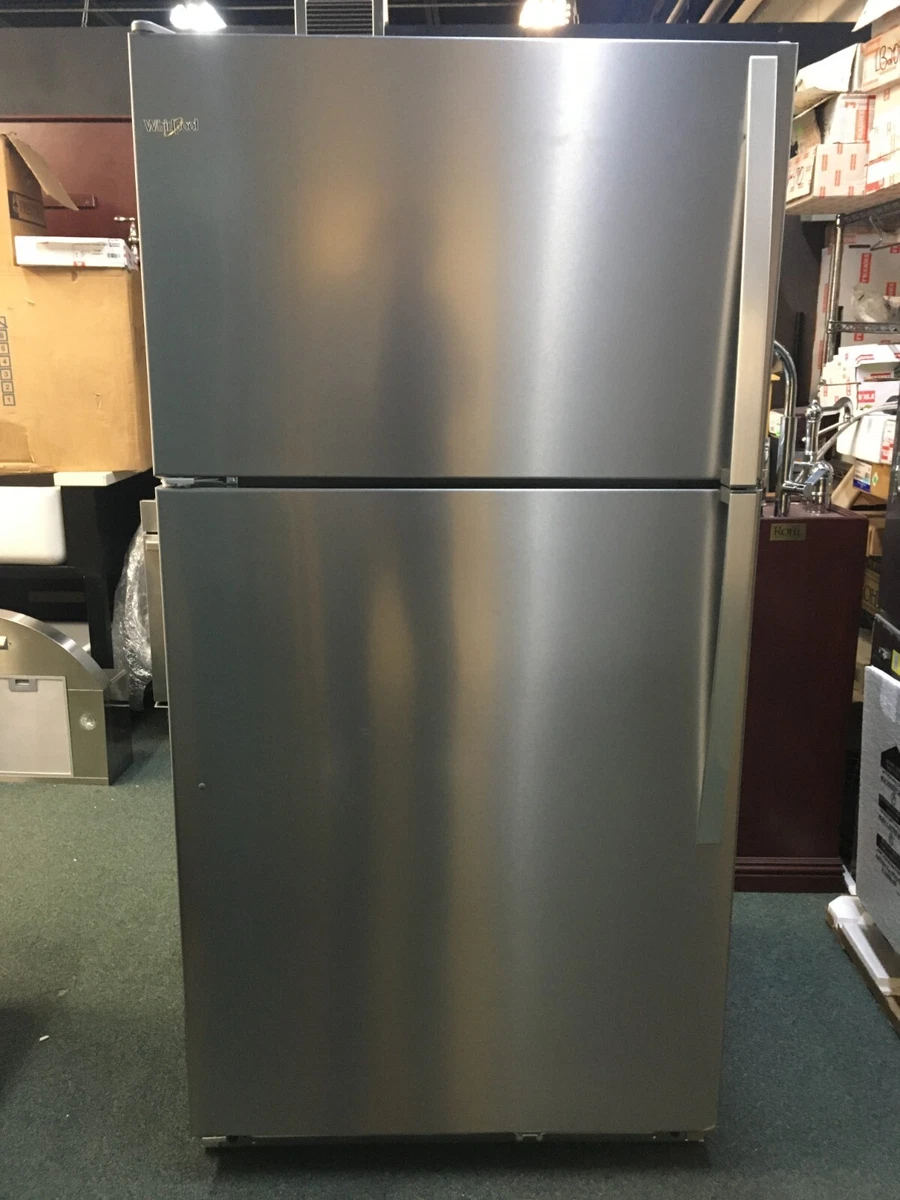 Whirlpool WRT311FZDZ 33-inch Wide Top Freezer Refrigerator - 20 Cu. ft. Stainless Steel