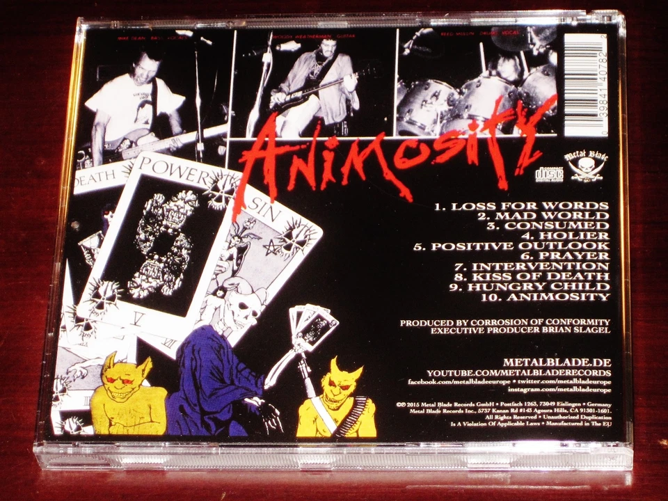 Corrosion Of Conformity: Animosity CD 2015 Reissue Metal Blade Records EU NEW - Image 2 of 2