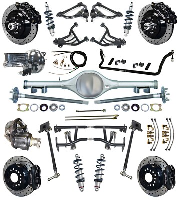 RIDETECH COILOVER,4LINK KIT,WILWOOD BRAKES,CURRIE REAR,13/12''DRL,BLK,70-81 FBODY