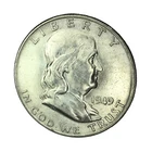 1949-D 50C Franklin Half Dollar UNC #