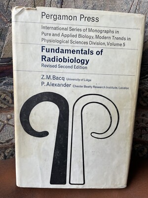 Fundamentals of Radiobiology Revised 2nd Edition 1966 HC Textbook Pergamon Press