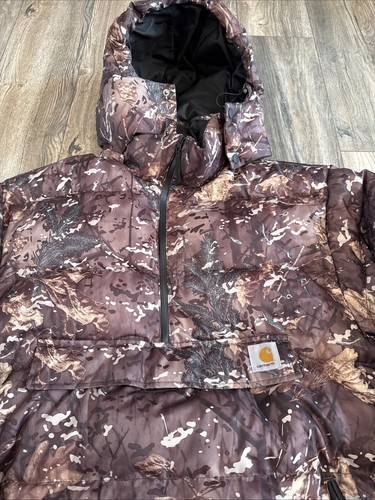 Carhartt WIP Jones Pullover Camo Combi Puffer Jacket Clean - Picture 4 of 9
