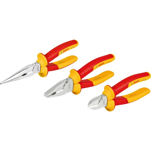 Bosch Professional Vde Zangen-Set Professional, 3-Teilig, Rot-image