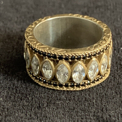 Women's Full Eternity Wedding Band 14K Yellow Gold Over 2.2 Ct Simulated Diamond
