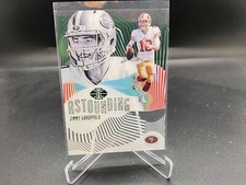 Jimmy Garoppolo 2019 Illusions Astounding Green AST-JG /149 49ers Raiders