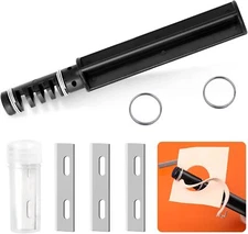 Leather Cord Knife Craft Tool with 3 Blade, Leather Strip Hand Cutter Craft Tool