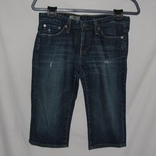 Adriano Goldschmied The Malibu Crop Pants Womens 26R Denim Capri Made in USA