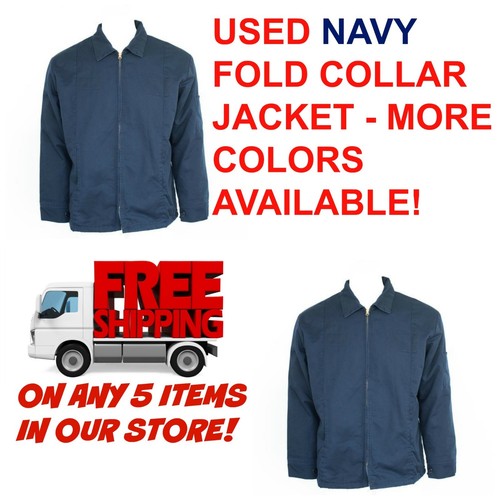 Used Work Coats Work Jackets Cintas, Redkap, Unifirst, G&K Navy Blue
