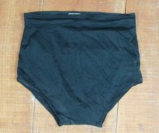 Vintage 1940s Ocean Champion Competition Swimsuit Brief Black Nylon Bathing Suit