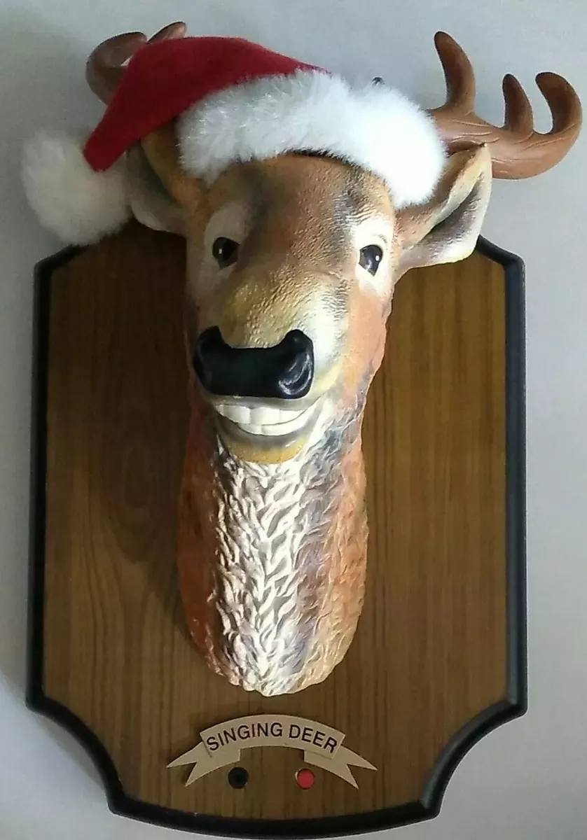 Singing deer head deals