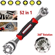 52-in-1 Universal Socket Wrench - Multi-Functional Tool with Rotating Head