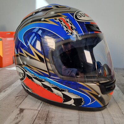 Vintage Suomy Fazer Gunwind Motorrad Helm Gr. M Toseland Ducati HM Werk