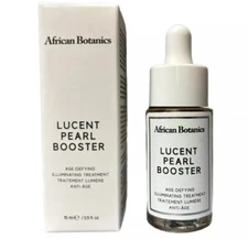 African Botanics LUCENT PEARL BOOSTER Age-Defying Illuminating Treatment .5oz