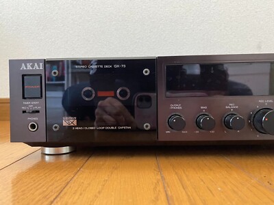 AKAI GX-73 3-Head Stereo Cassette Deck 100v Maintained Great