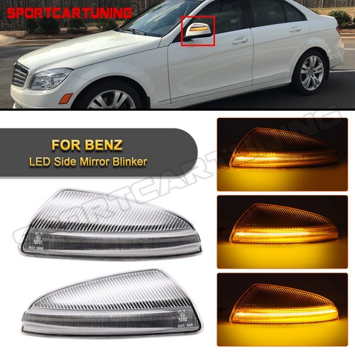 Side Mirror Turn Signal Light For Mercedes Benz C250 C300 C350 C63 AMG
