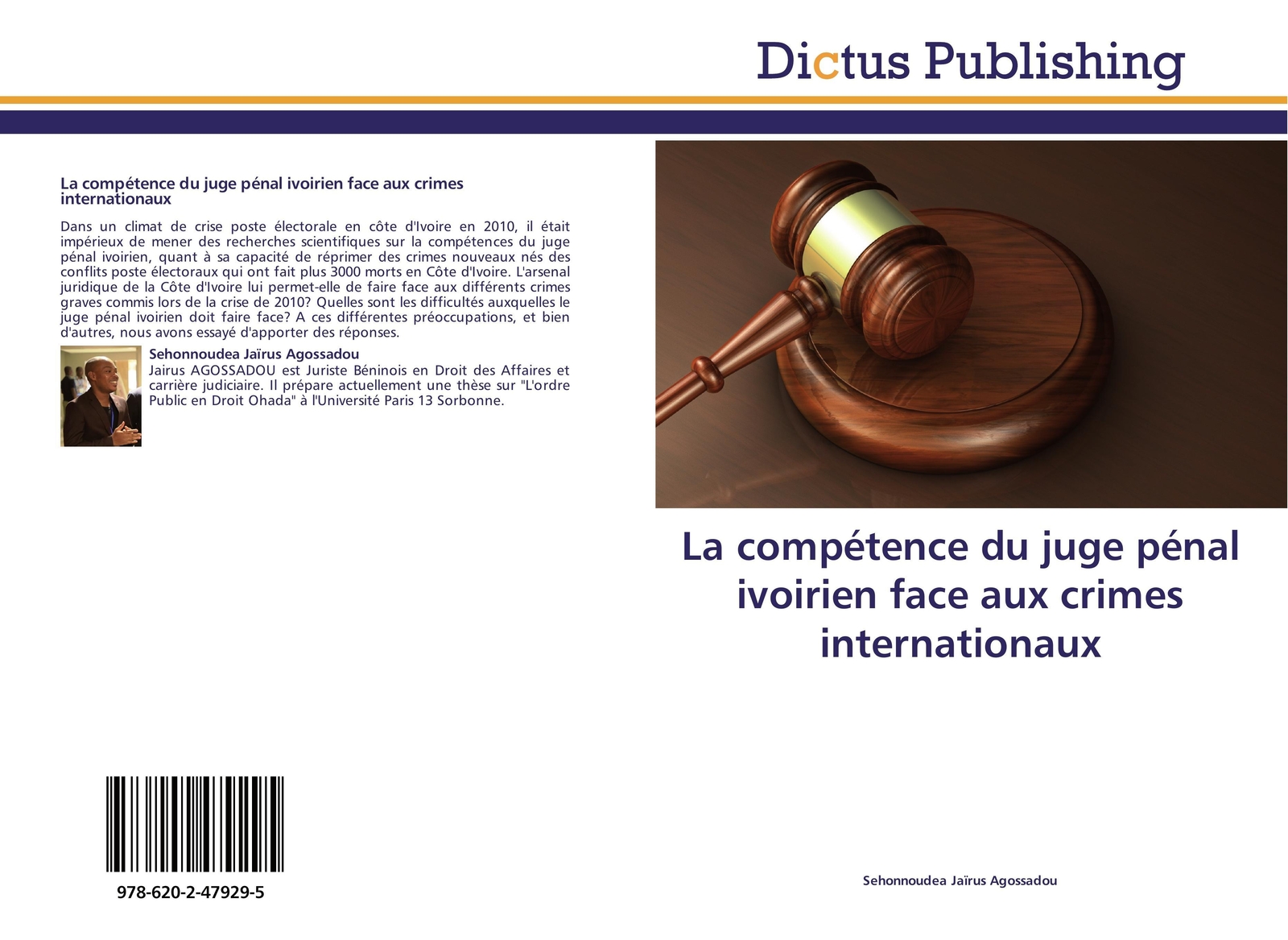 Thumbnail - Sehonnoudea Jaïrus Agossadou | La Compétence Du Juge Pénal Ivoirien