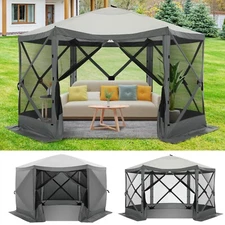 12' x 12' Pop Up Canopy Tent with Netting, Instant Screen House Room, UV 50+ ~~