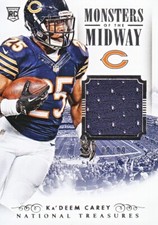 KA'DEEM CAREY 2014 NATIONAL TREASURES ROOKIE JERSEY /99