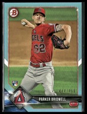 Parker Bridwell #70 2018 Bowman Sky Blue 444/499 Rookie