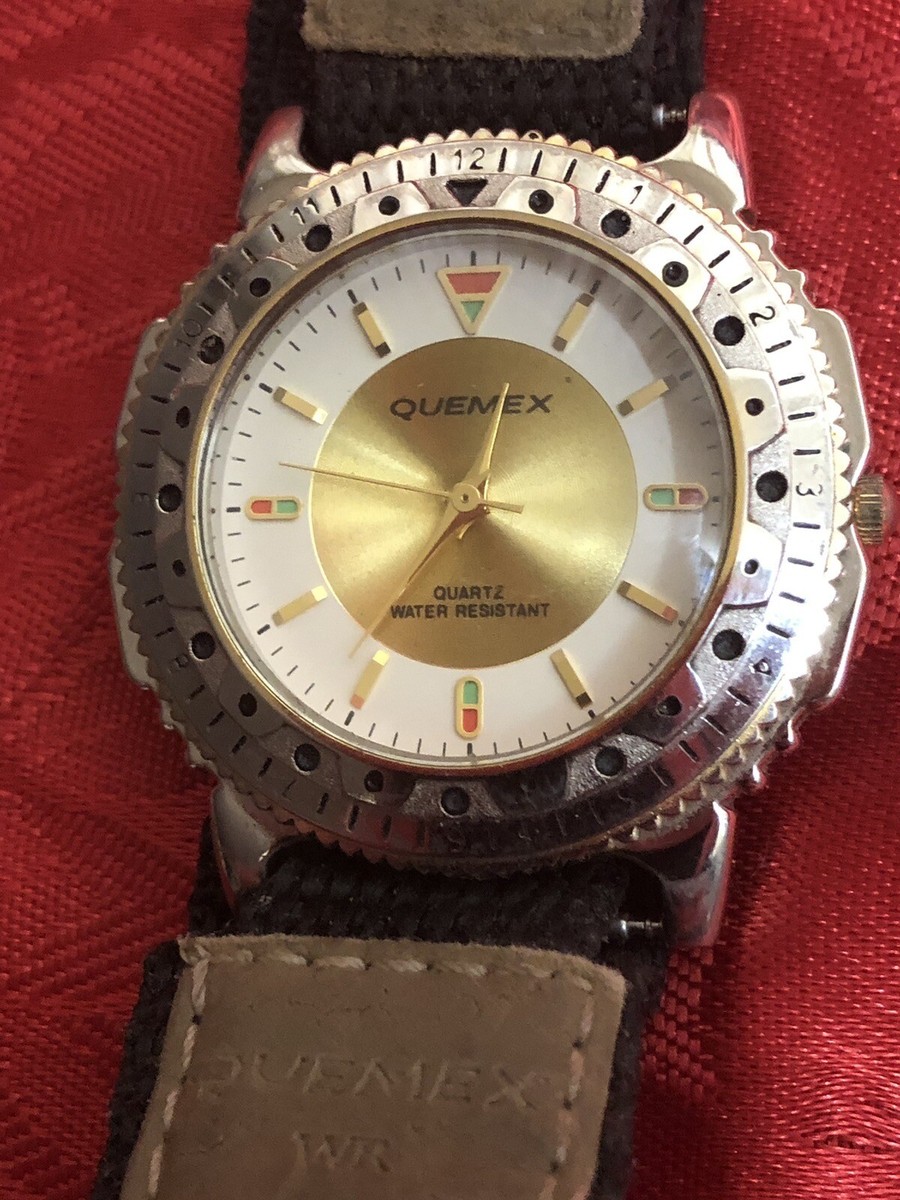 Wrist Watch Quemex Quartz Water Resistant Watch Vintage Quemex