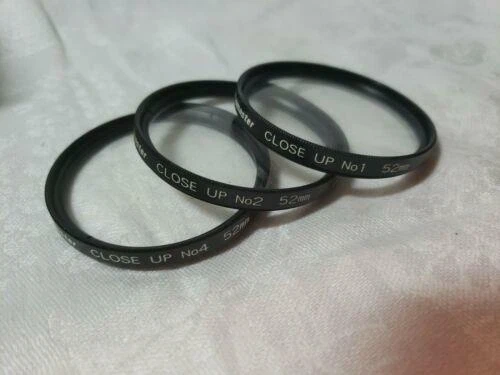 Promaster 52mm kit +1, +2, +4 coated Filters close up New OLD STORE STOCK $17 - Image 2 of 2