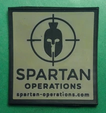 SPARTAN OPERATIONS Tactical Morale Patch SHOT-SHOW 2025 PVC H & L NEW odg