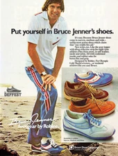 Vintage Bruce Jenner Brown Shoe Company Ad Reproduction Metal Sign FREE SHIPPING