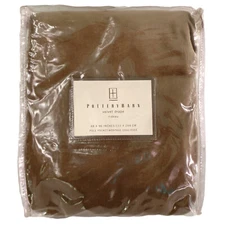 POTTERY BARN VELVET DRAPE CURTAIN / 48x96 / BROWN / NEVER USED!