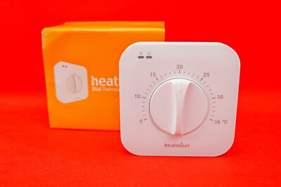 Heatmiser DS1-Basic Zentralheizung Wählscheibe Thermostat Power & Heat Neon Anzeigen