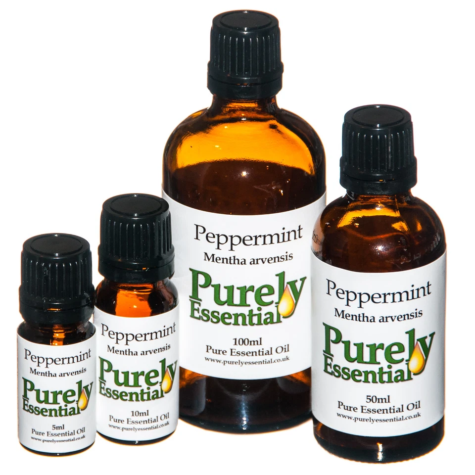 Peppermint Essential Oil 5ml 10ml 50ml 100ml Pure & Natural, Purely Essential