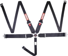 RaceQuip 745005 Racing Harness SFI 16.1 Certified Black 5 Point Camlock Style 3