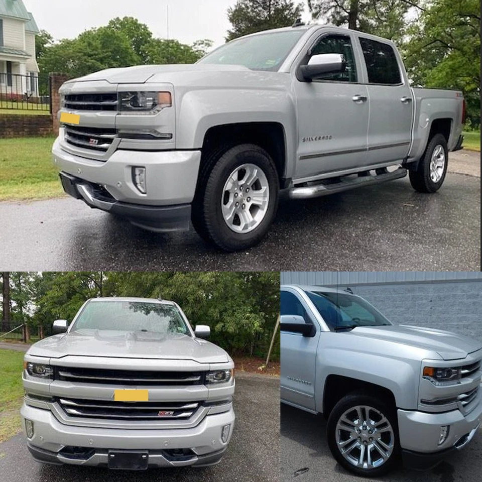 For 2016-2018 Chevrolet Silverado 1500 Z71 Front Upper Grill Silver Ice Metallic - Изображение 4 из 4