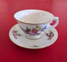 1920 Rosenthal Königsberg Bavaria Sammeltasse Mokka Mocca Bunte Streublumen Lila