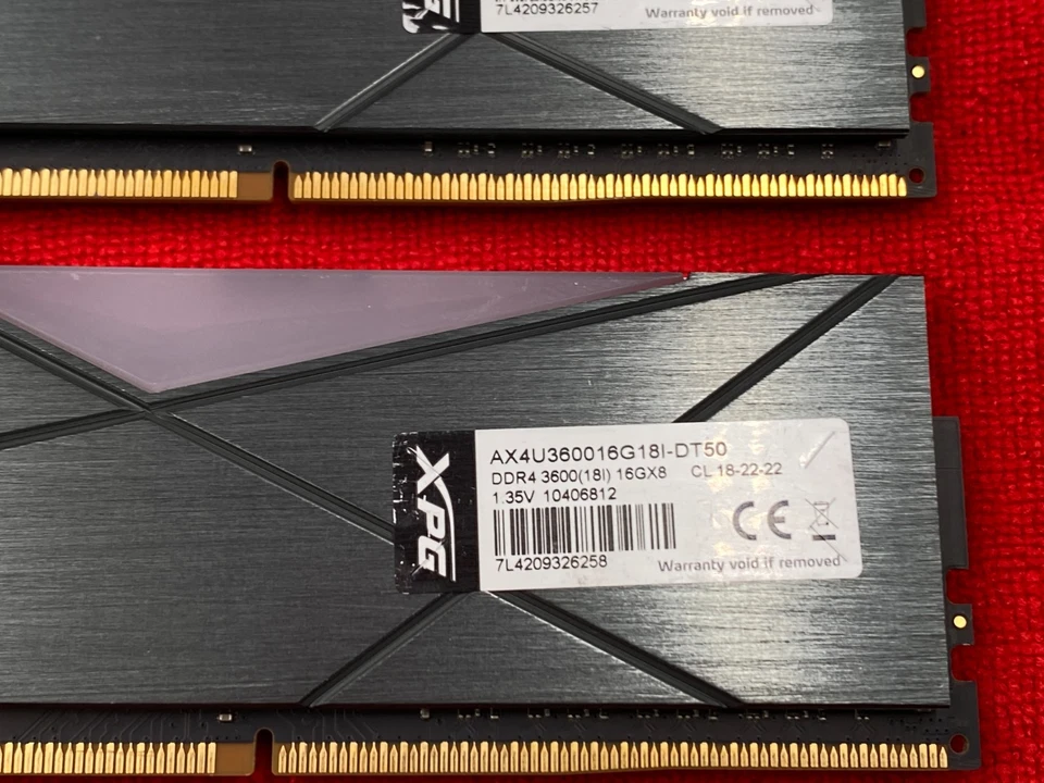 32GB (2x16GB) ADATA XPG Spectrix D50 RGB DDR4 RAM 3600MHz AX4U360016G18I-BT50 - Image 4 of 4