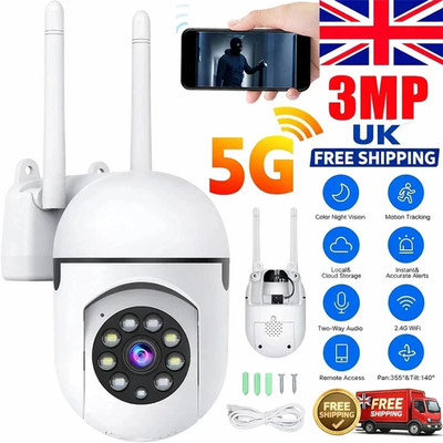 5G Wireless Camera WIFI Indoor CCTV HD PTZ Smart Home Security IR ...